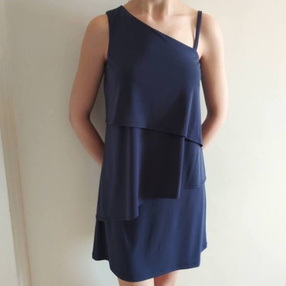 Purple size 2 Vince Camuto dress one shoulder